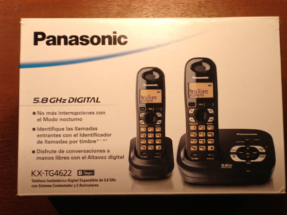 Teléfono Inalámbrico Panasonic con identificador de llamadas
